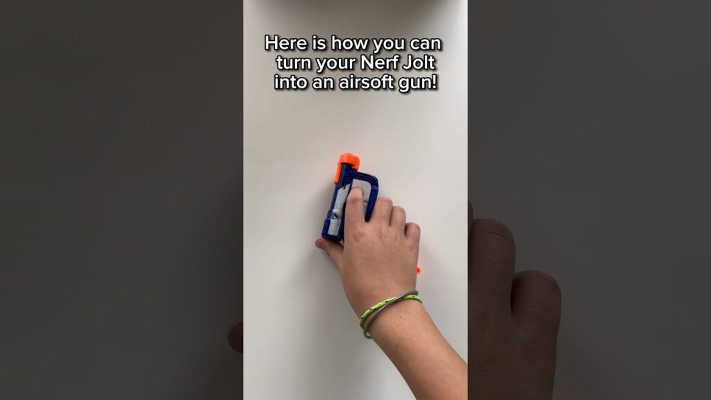 This is how you can make an airsoft gun out of a Nerf Jolt!