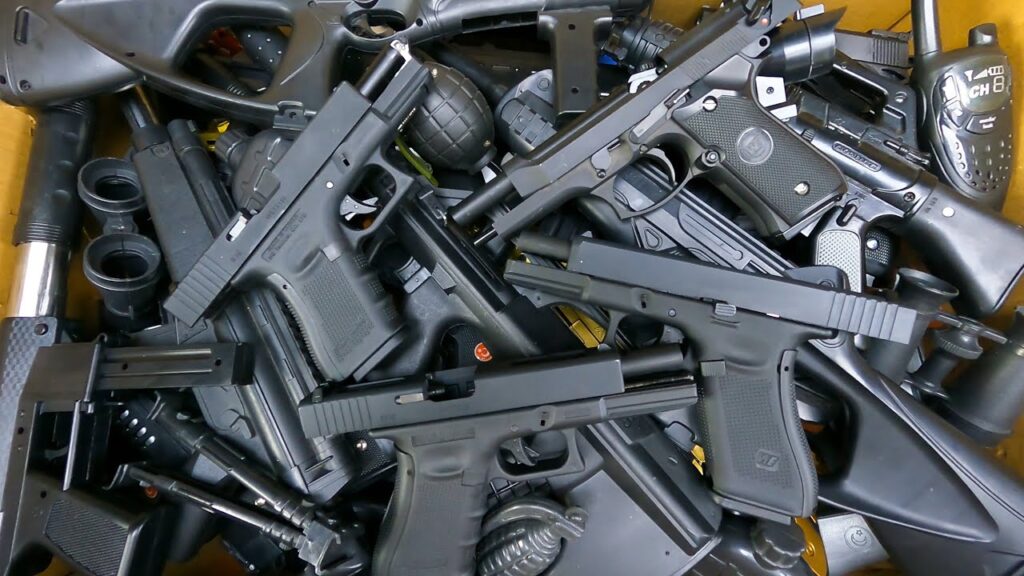 Airsoft Beretta M92 Gun, Black Realistic Pistol And Guns, Pistols In Airsoft Glock Tactical Series