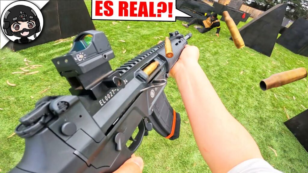 Usé RIFLE REAL en AIRSOFT❓❗️ ME BANEAN❗️ 😱 ▬ Yio Airsoft Gameplay ▬ T191 E&L