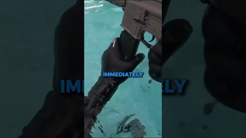 This diver was testing airsoft guns underwater.😱