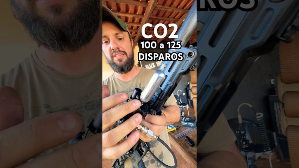 SNIPER HPA no “CO2 de bike”! 🔥#airsoft #sniper #airsoftbrasil