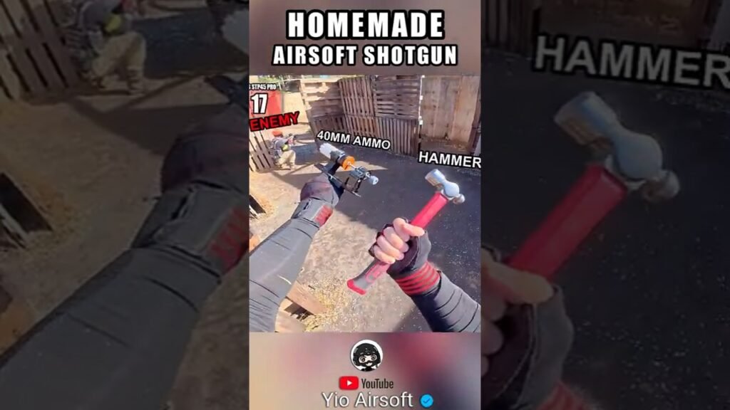 🤣 HOMEMADE airsoft SHOTGUN 🤣 ▬ #gaming #funny #airsoft