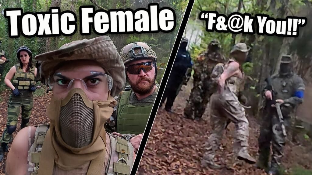 Toxic Female Airsoft Troll Attacks (INSTANT KARMA)