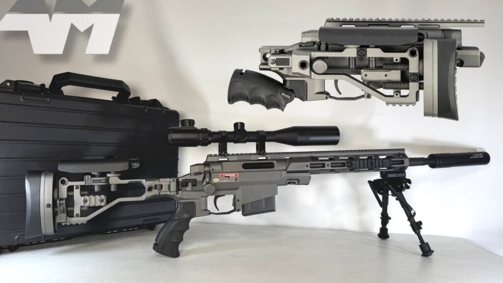 Ares MSR303 Quick Takedown Airsoft Sniper Rifle / Titanium / MSR-021