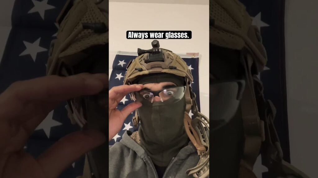 Always wear glasses. #airsoft #army #military #airsoftinternational #shortvideo #shorts