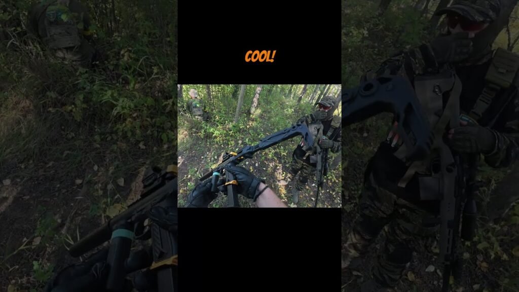Coolest Side Arm I've Ever Seen!  #airsoft #airsoftgameplay #milsim #fakegun #edmonton #fyp #cod