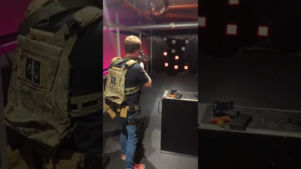 Testing out a Shooting Lane at AGL AIRSOFT!! #airsoft #notreal @AlphagunsLondon 👏