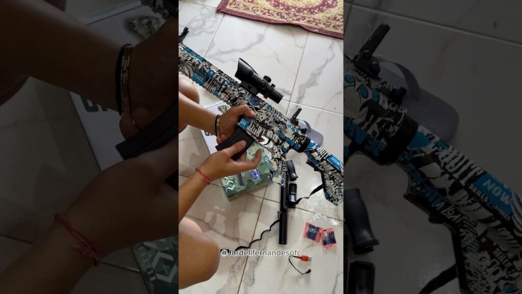 MONTANDO MINHA NOVA ARMA DE GEL asmr😍#airsoft #shortvideo #shorts #short