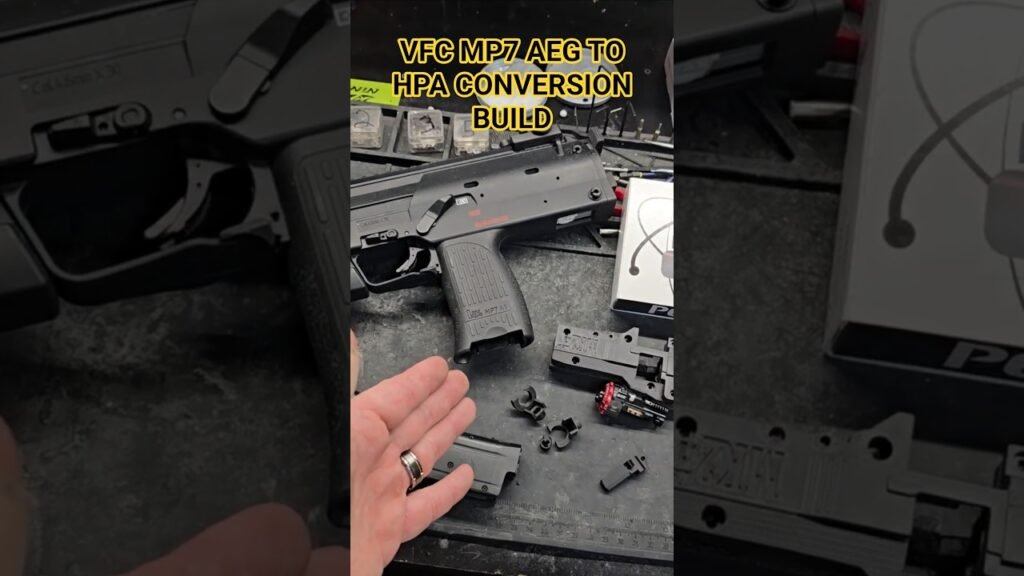 AIRSOFT VFC MP7 AEG TO HPA Conversion Build #airsoft #airsofttech