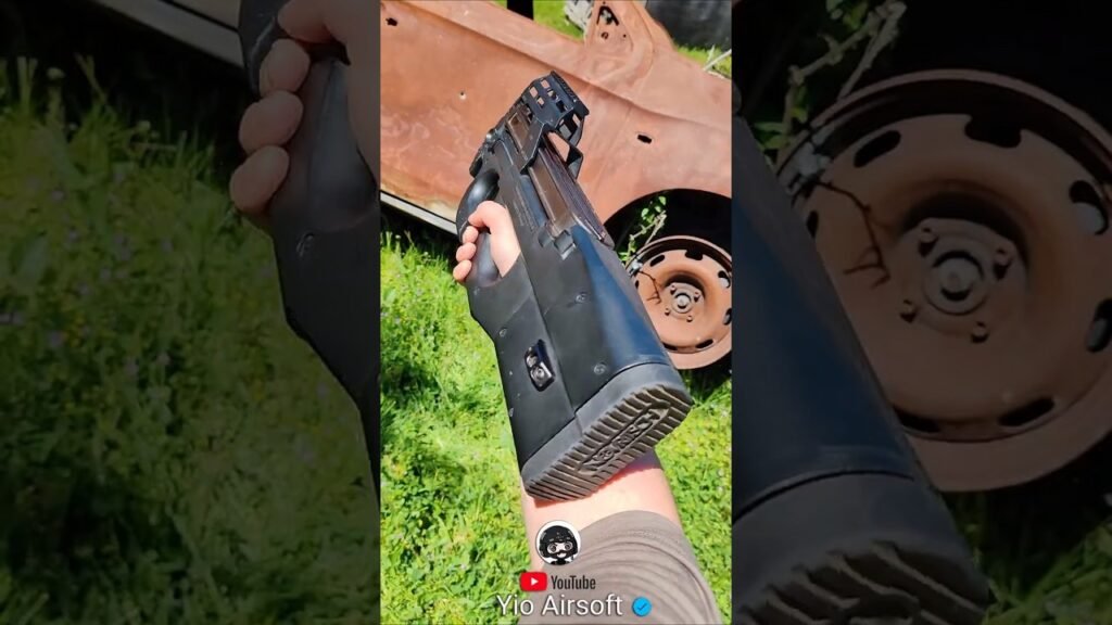😱 P90 de AIRSOFT PERFORA AUTO 😱 ▬ #funny #fail  #airsoft