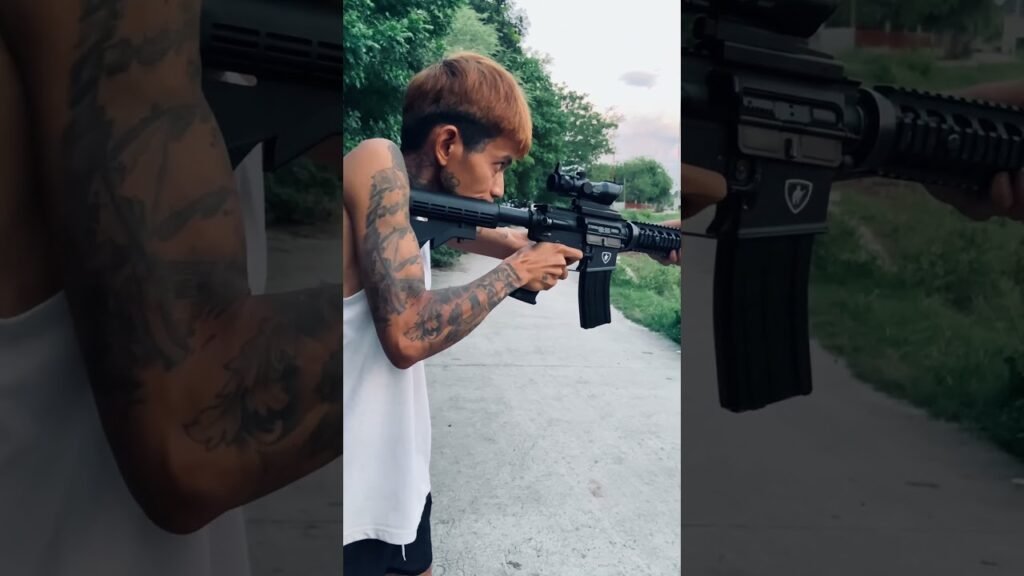 WE M4 Ris Gas Blow Back Rifle (gbbr) #airsoft #gbbr #m4 #toygun