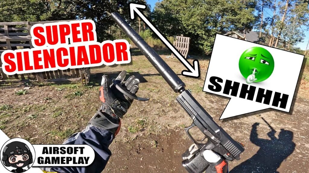 usé SILENCIADOR SUPER LARGO en AIRSOFT 🔇☠️ ▬ SSX23 ▬ Yio Airsoft Gameplay