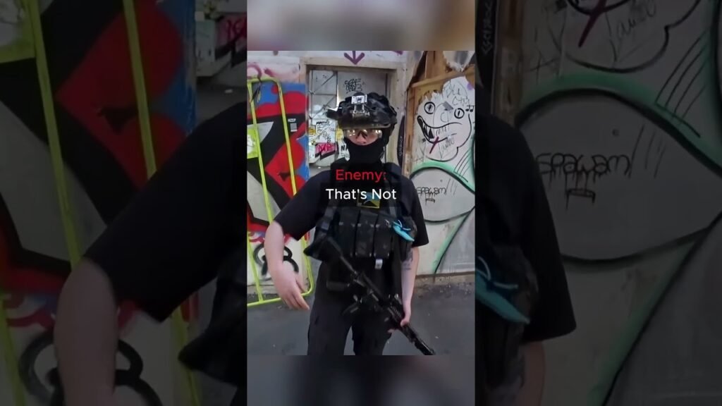 He threw a CHAIR at me over a hit call! 😡 #airsoft #airsoftcqb #shorts
