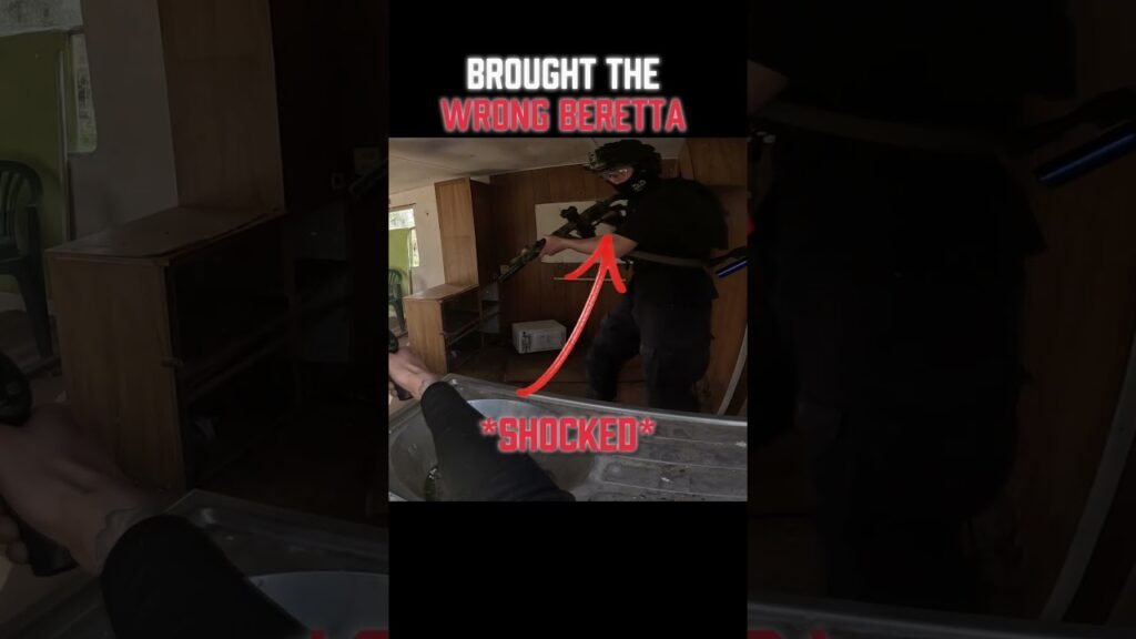 Bro brought the Beretta 💀😭 #airsoft #fail #funny #clutch #pov #milsim #gaming #airsoftguns