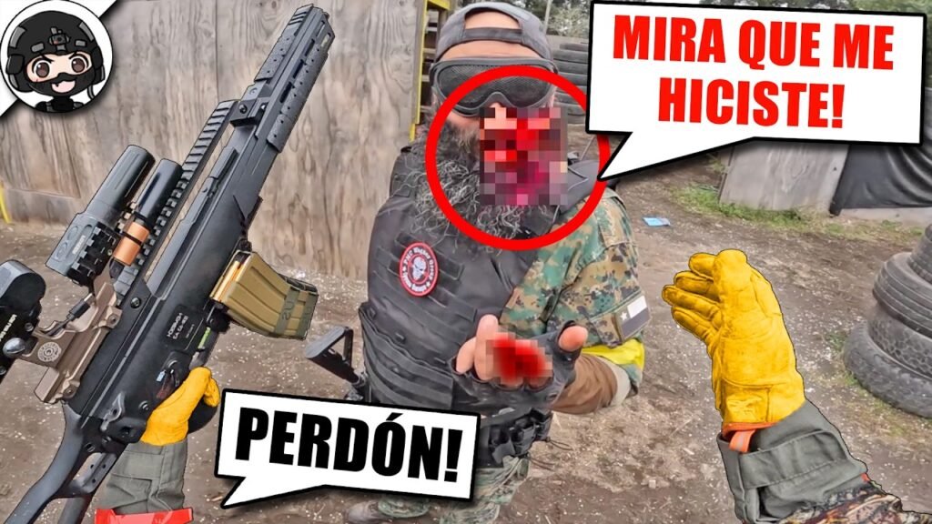 Le ARRANQUÉ LA BARBA de un TIRO 😱🩸 ▬ SSR63 A2 ▬ Yio Airsoft Gameplay